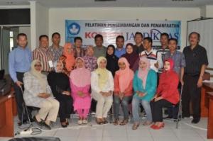 Peserta pelatihan IT Pustekom Di BPPPTK Bandung